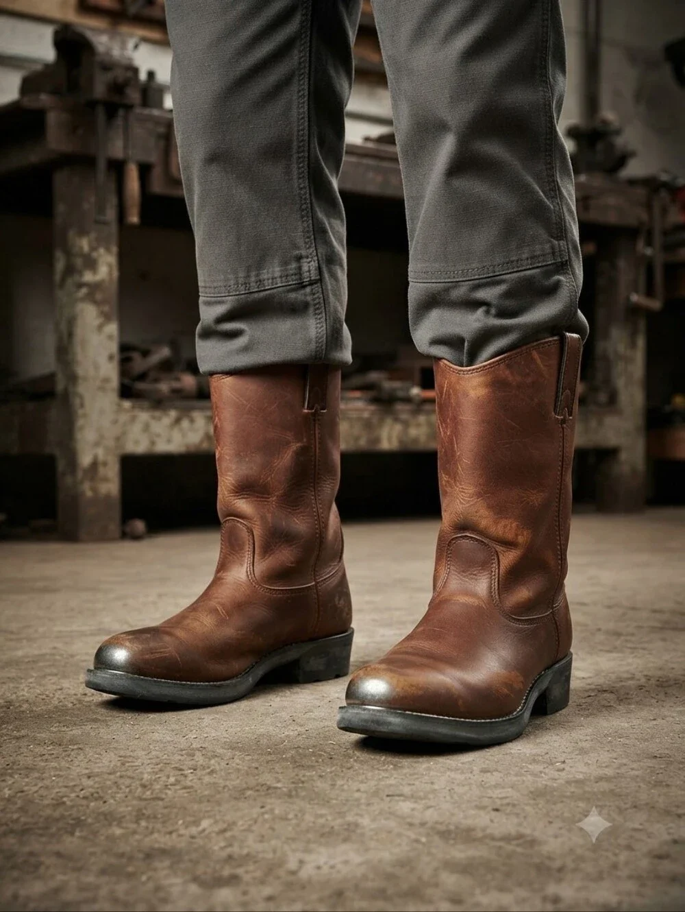 Lehigh Leather Steel Toe Work Boots
